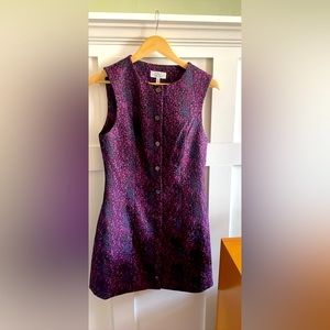 & Other Stories mini embroidered flower print jumper dress